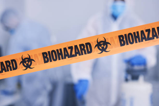Professional Biohazard Cleanup technician working in Allen, NE